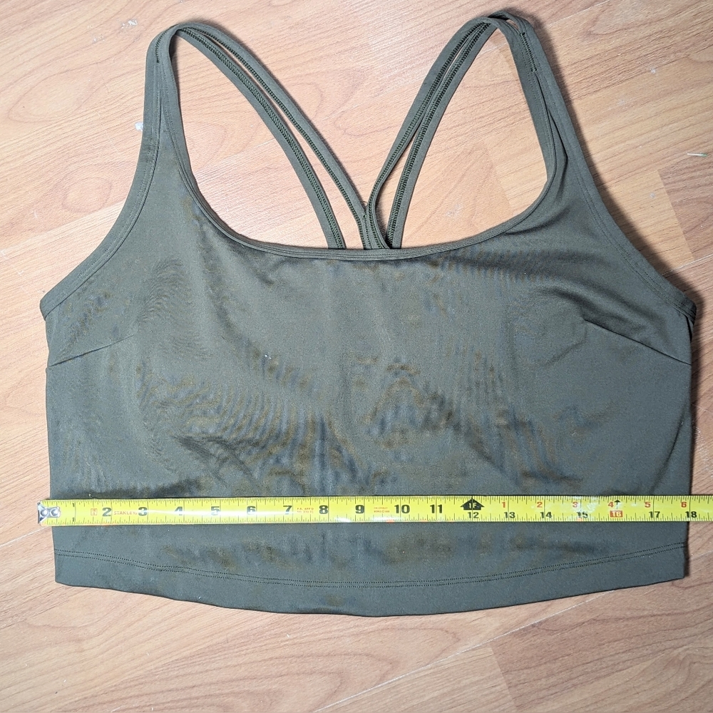 All in Motion Olive green sports bra - Picture 3 of 5